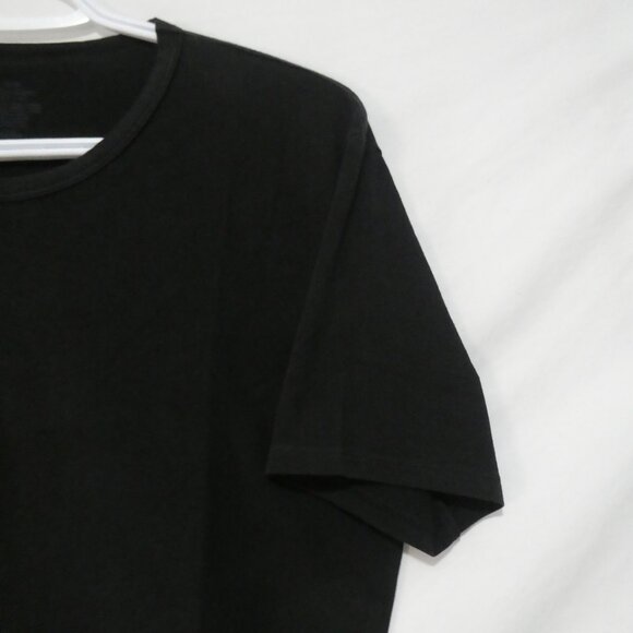 CALVIN KLEIN - Cotton Stretch | medium | Classic Black Crew Neck T-Shirt - Picture 5 of 13